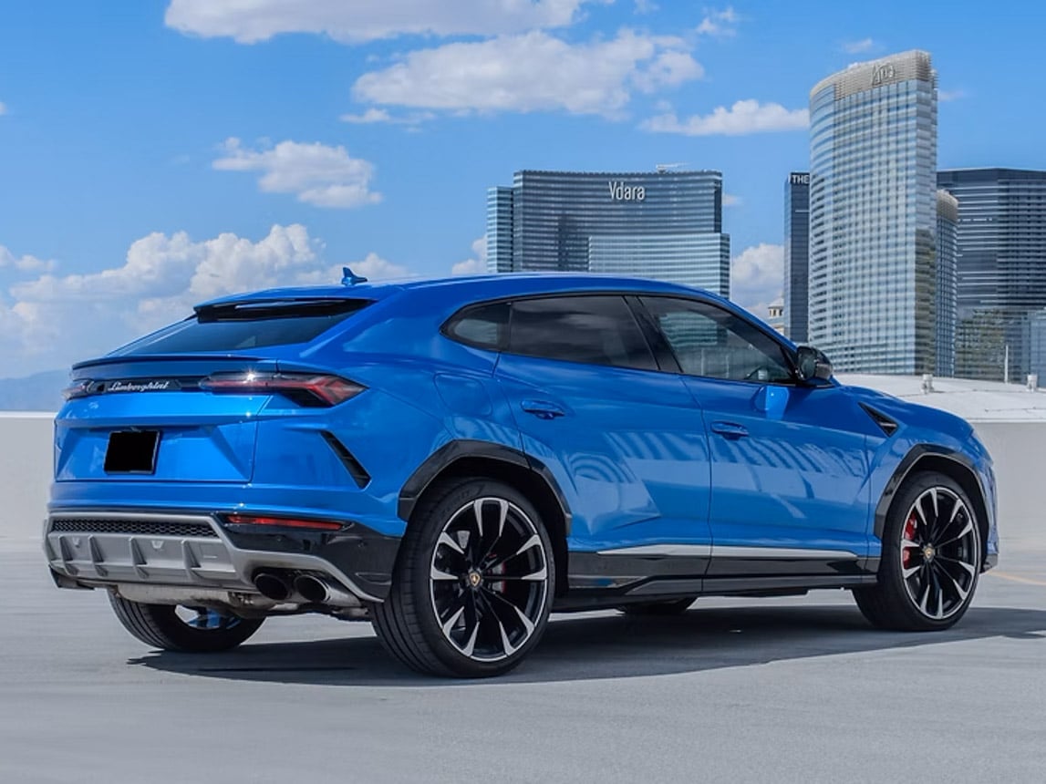 2020 Blue Lamborghini Urus 5