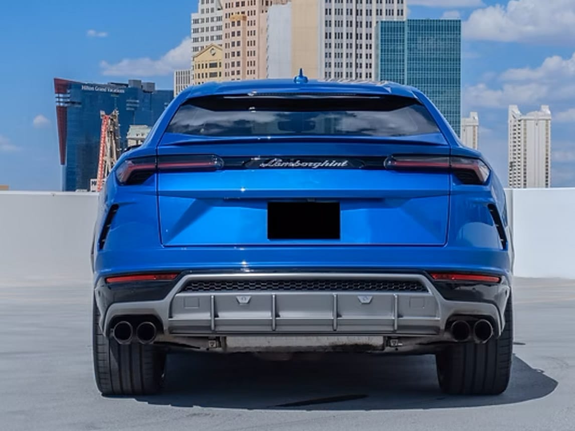 2020 Blue Lamborghini Urus 6