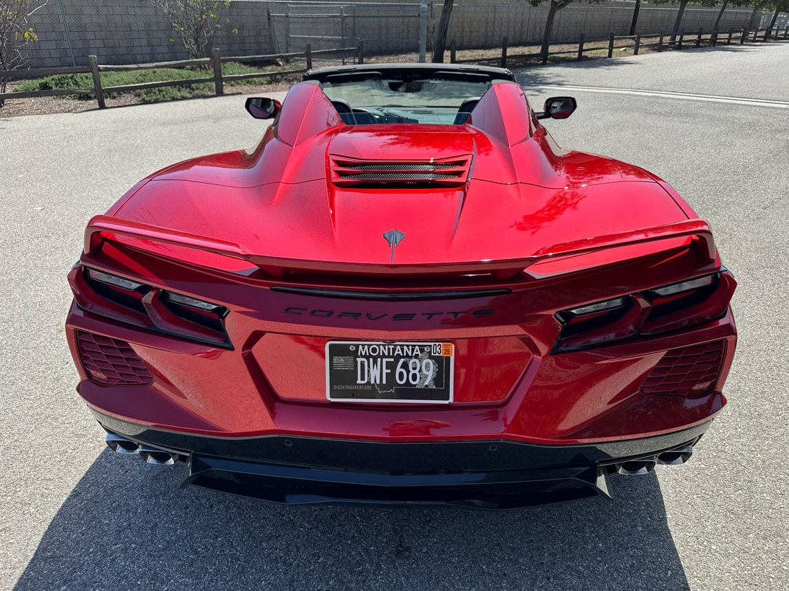 2023 Red Corvette C8 Convertible 3895