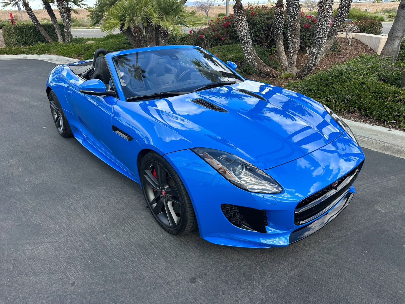 BaT 2017 Blue Jaguar F Type S Convertible 3674