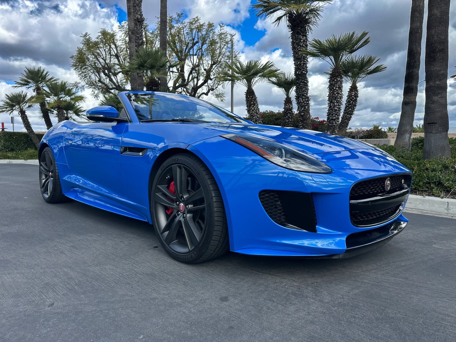 BaT 2017 Blue Jaguar F Type S Convertible 3675