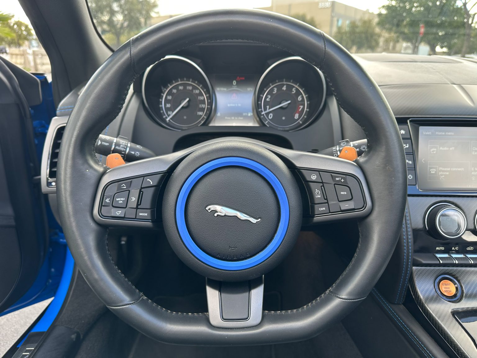 BaT 2017 Blue Jaguar F Type S Convertible 3702