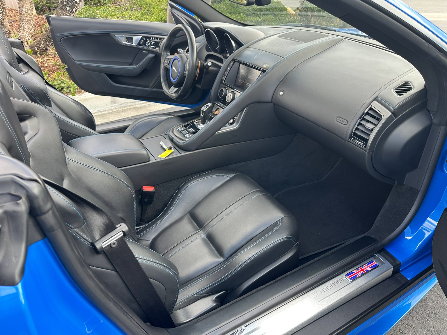 BaT 2017 Blue Jaguar F Type S Convertible 3709