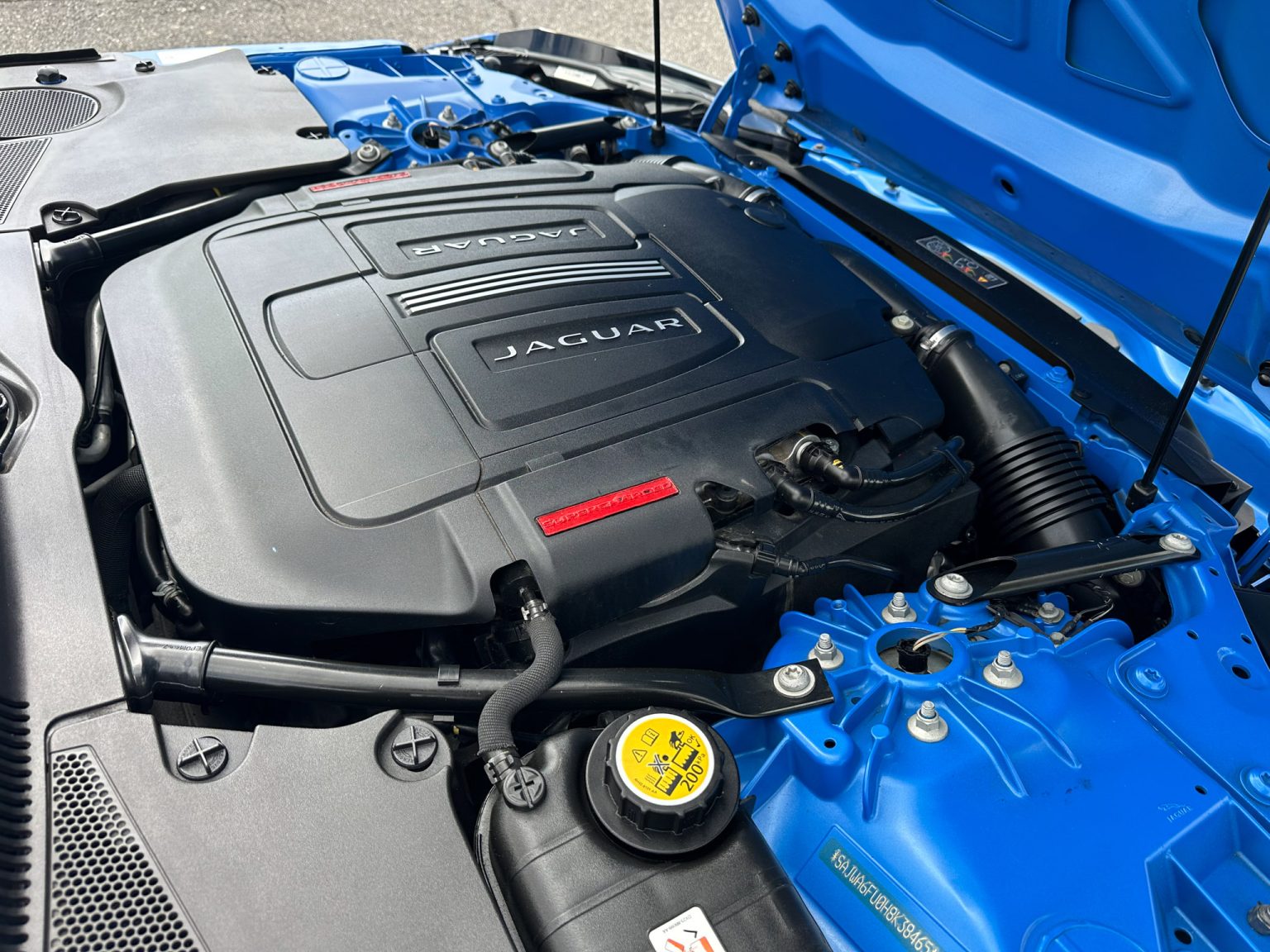 BaT 2017 Blue Jaguar F Type S Convertible 3714