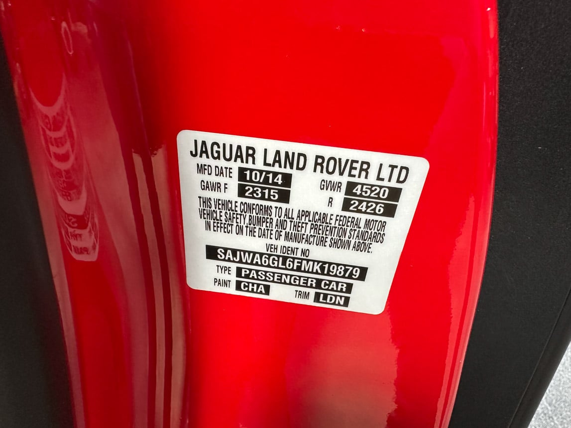 2015 Red Jaguar F Type S Convertible 5145