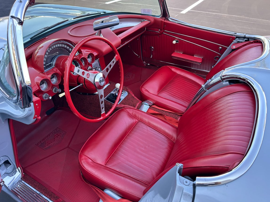 1962 Sateen Silver340 hp Corvette 5991