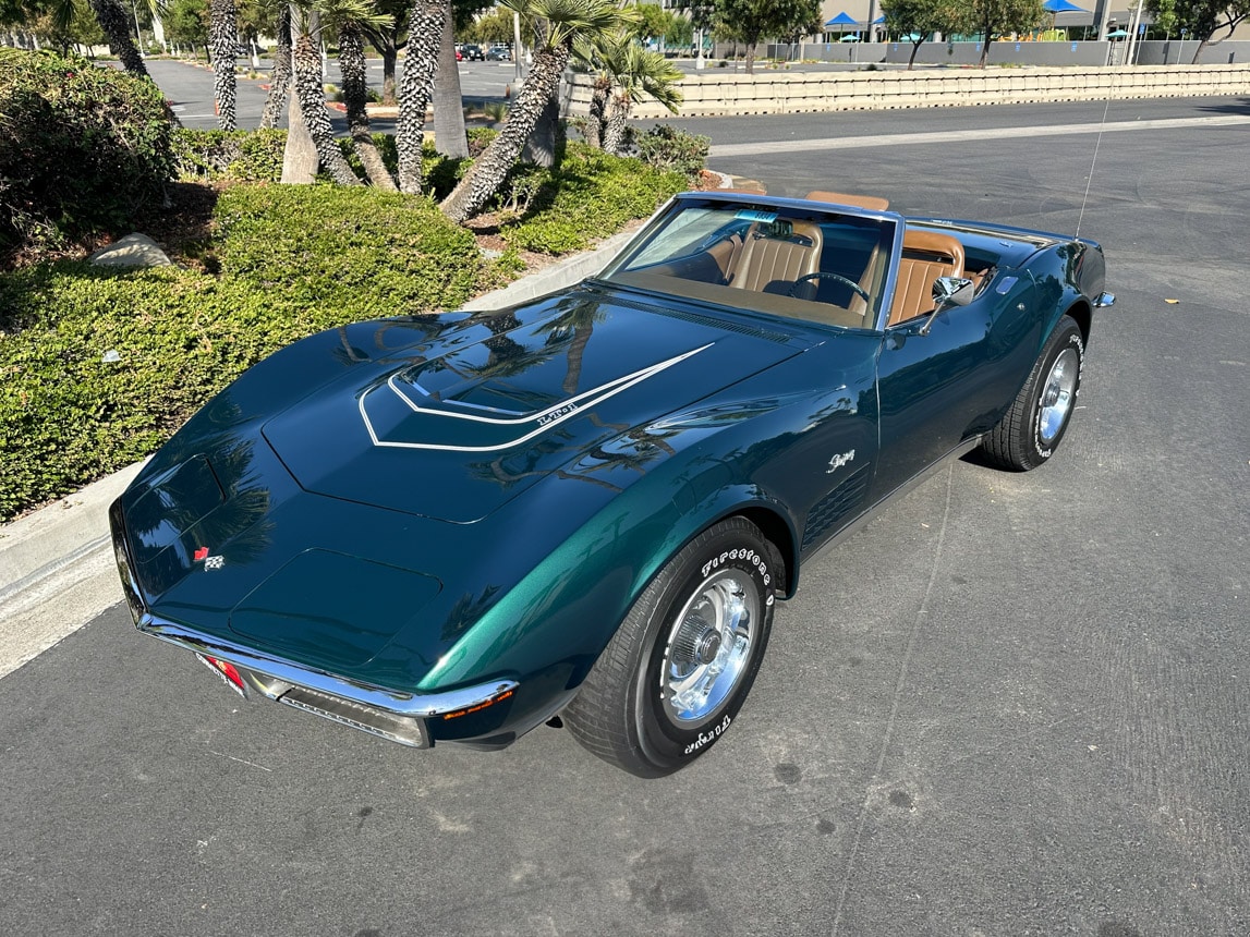 1971 Brands Hatch Green Corvette Convertible 6241