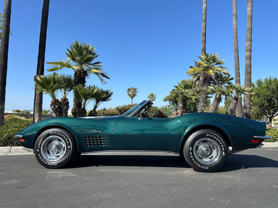 1971 Brands Hatch Green Corvette Convertible 6243