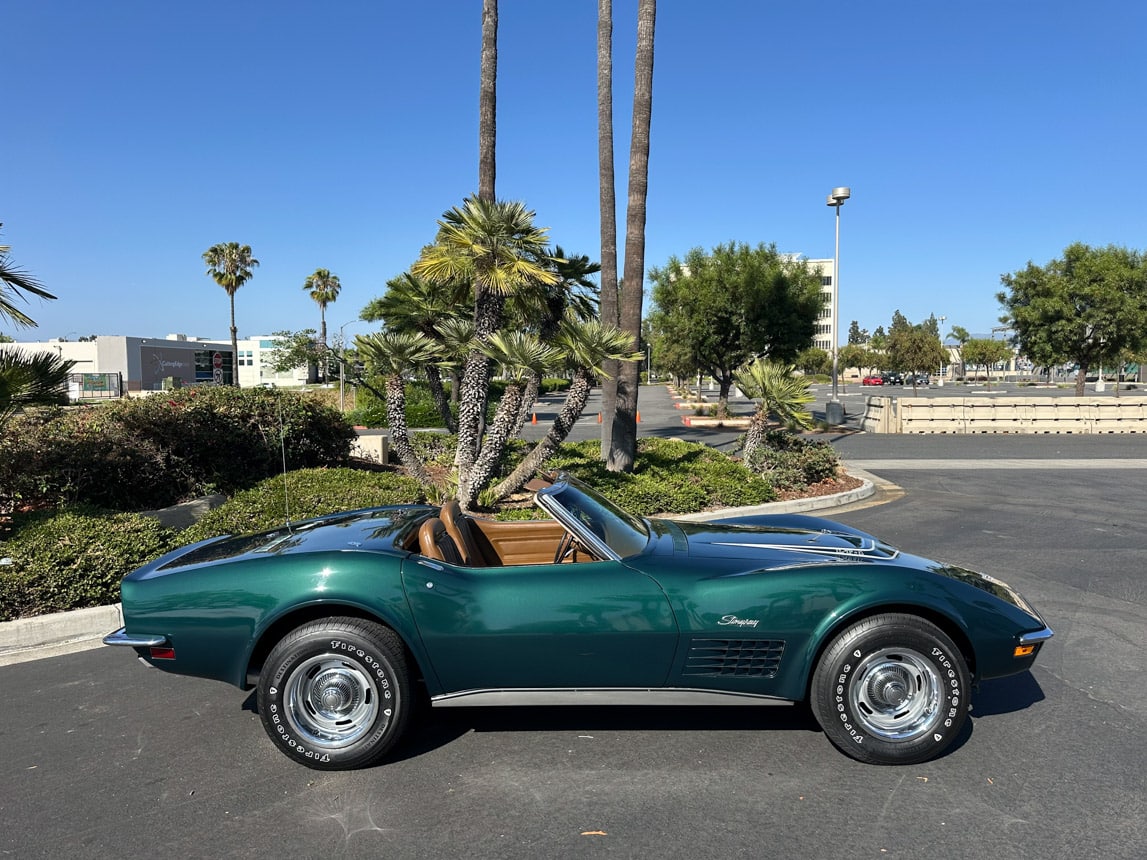 1971 Brands Hatch Green Corvette Convertible 6251