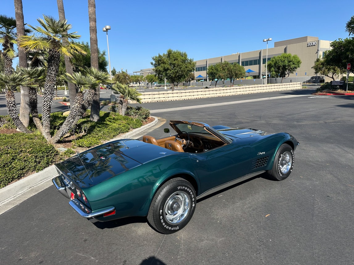 1971 Brands Hatch Green Corvette Convertible 6253
