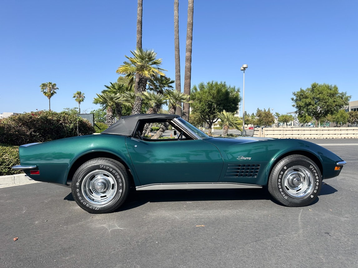 1971 Brands Hatch Green Corvette Convertible 6264