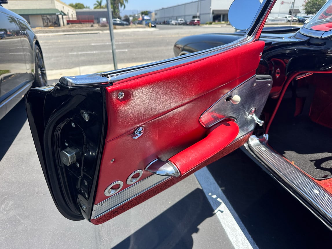 1961 Black Corvette Fuel Injected 6537