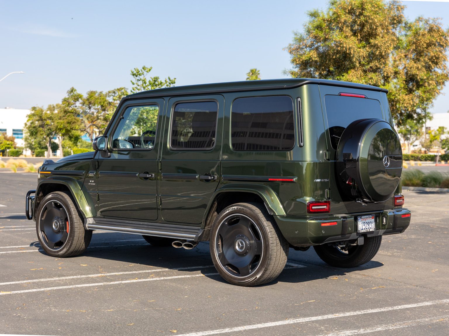 BaT 2022 Mercedes Benz Olive Metallic G 63 AMG 109