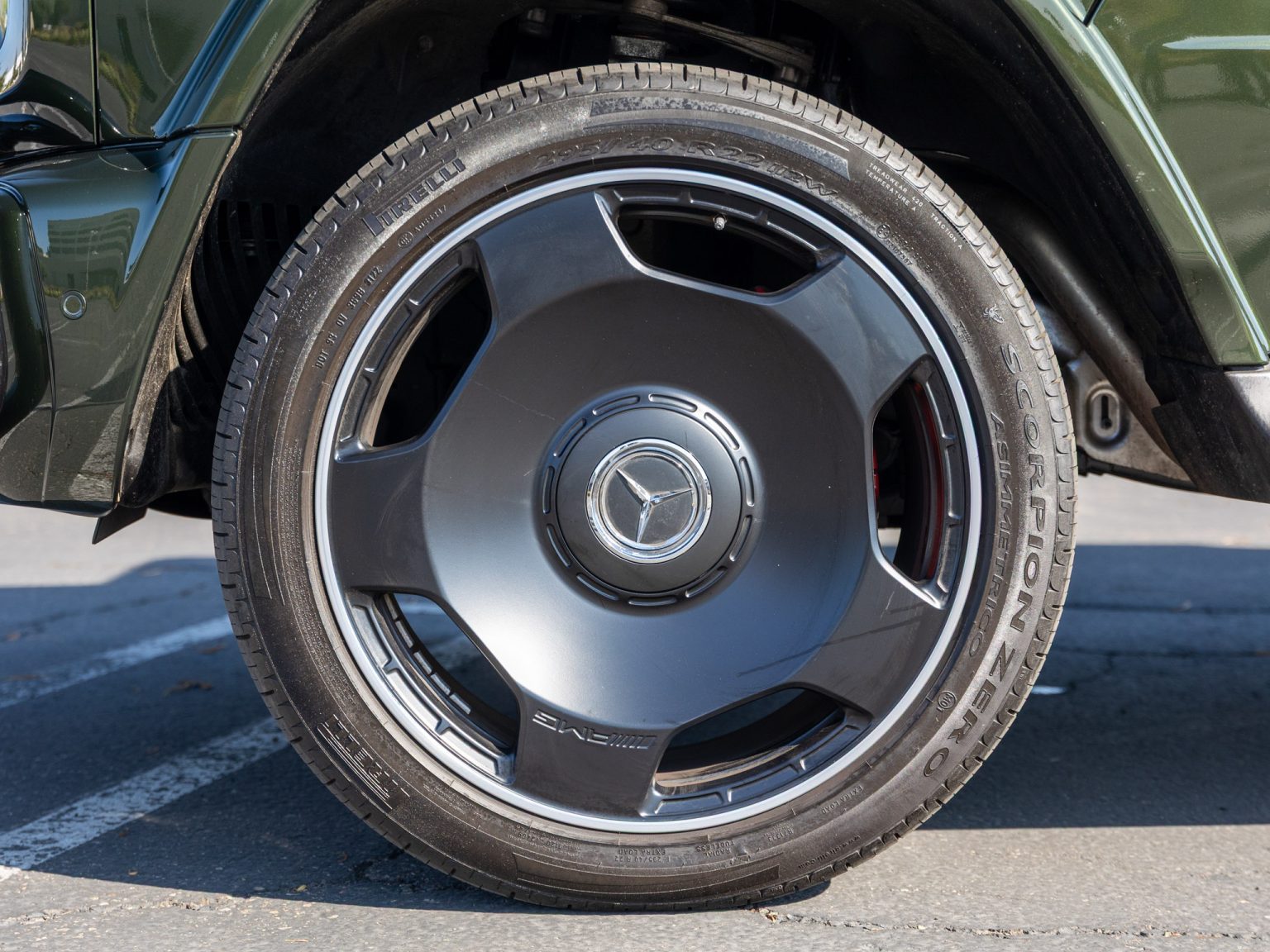 BaT 2022 Mercedes Benz Olive Metallic G 63 AMG 114