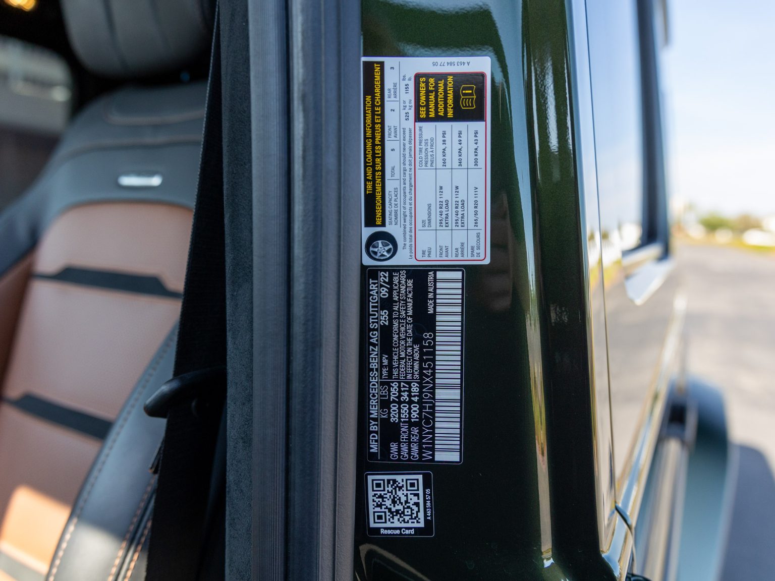 BaT 2022 Mercedes Benz Olive Metallic G 63 AMG 33