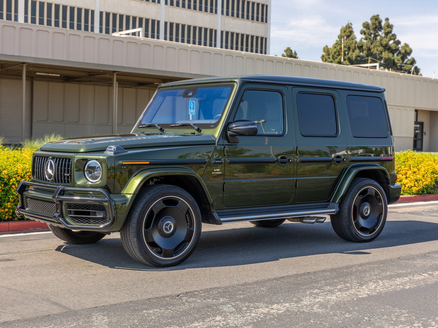 BaT 2022 Mercedes Benz Olive Metallic G 63 AMG 4