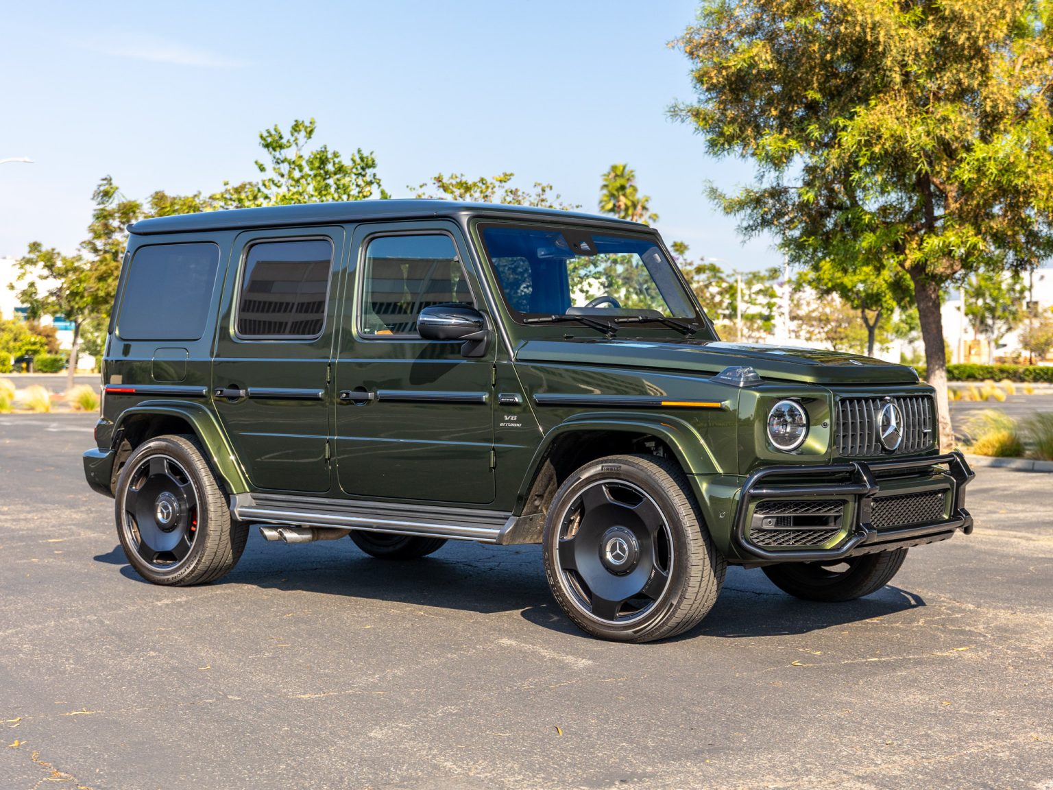 BaT 2022 Mercedes Benz Olive Metallic G 63 AMG 91