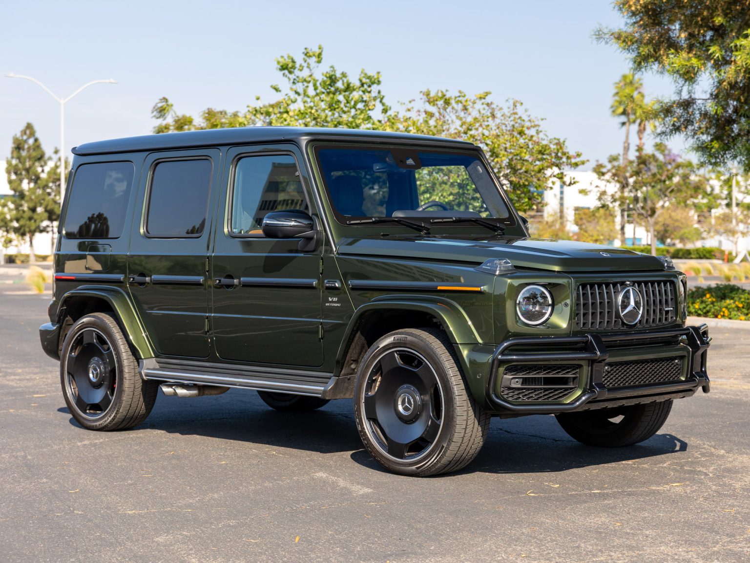 BaT 2022 Mercedes Benz Olive Metallic G 63 AMG 92