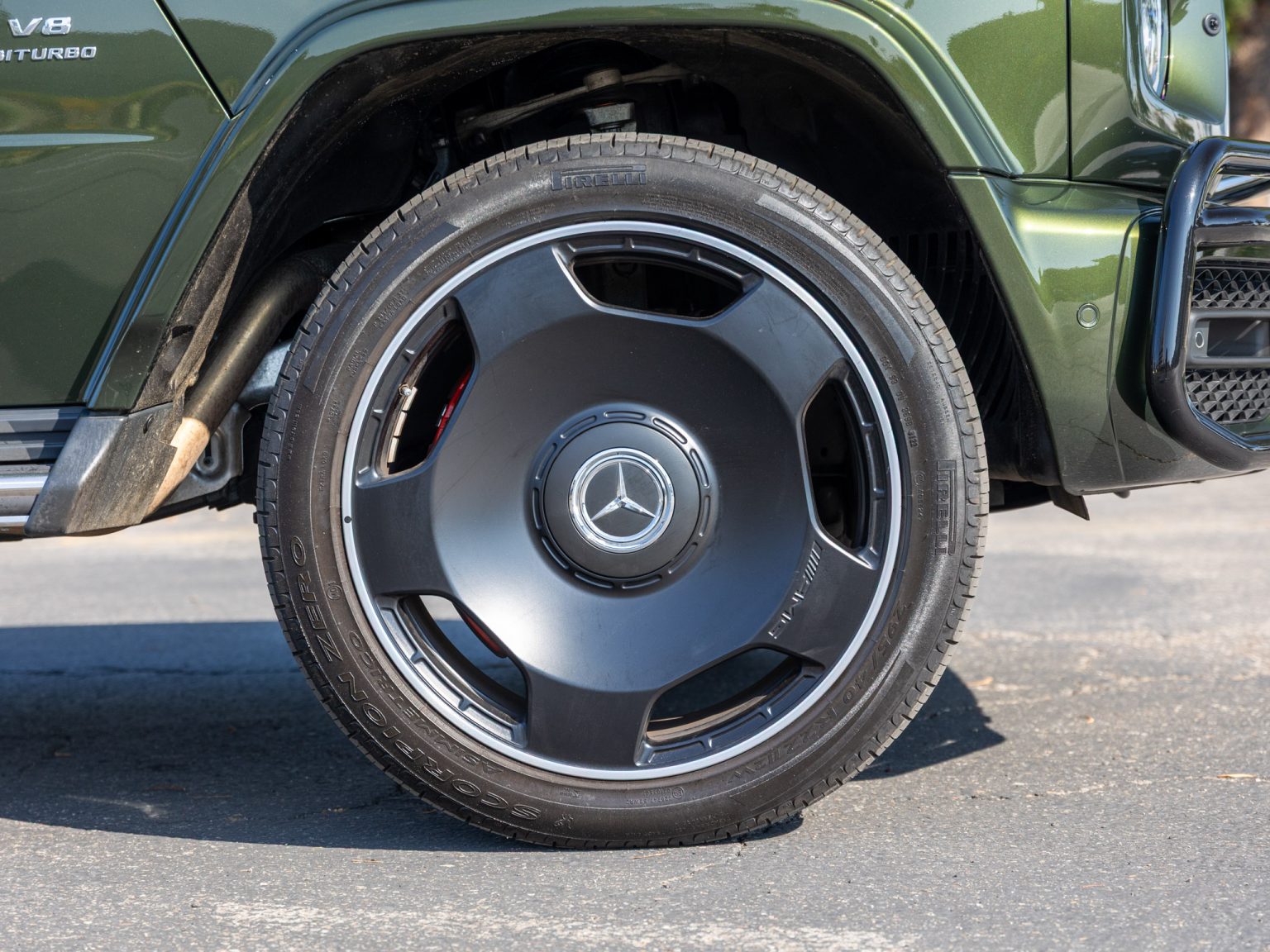 BaT 2022 Mercedes Benz Olive Metallic G 63 AMG 95