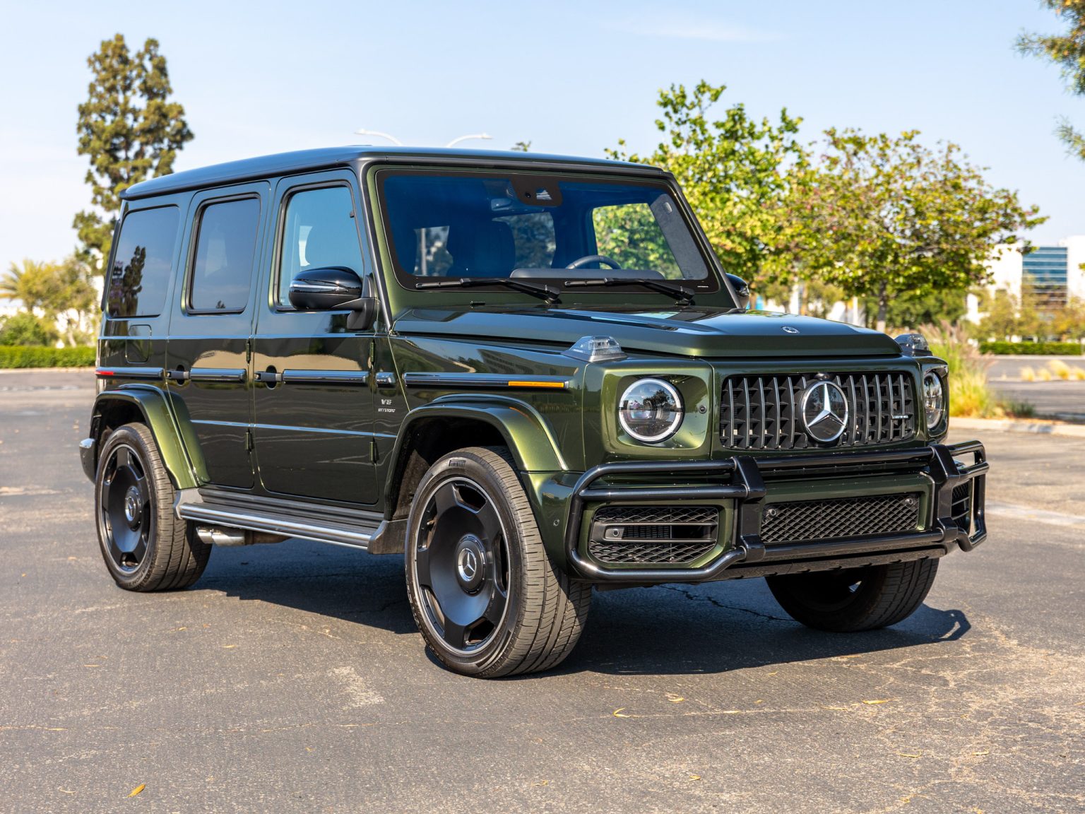 BaT 2022 Mercedes Benz Olive Metallic G 63 AMG 97