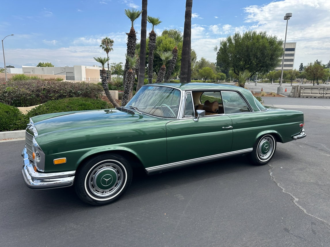 1971 Green Mercedas Benz 280SE 7575