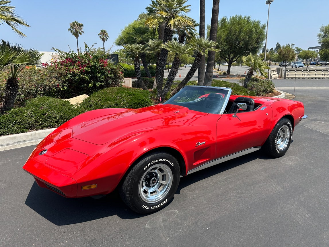 1973 Red Corvette Convertible 7437