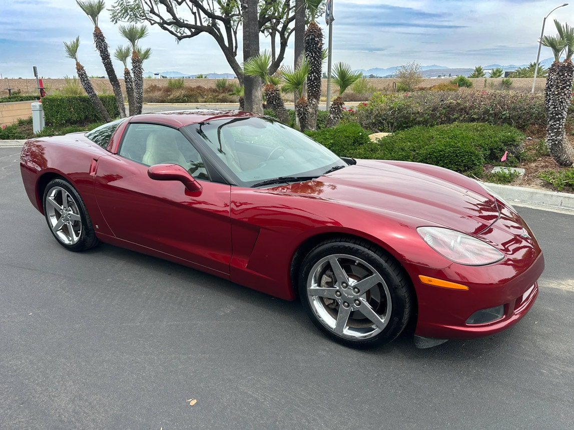 2006 Burgandy Corvette Coupe 7673