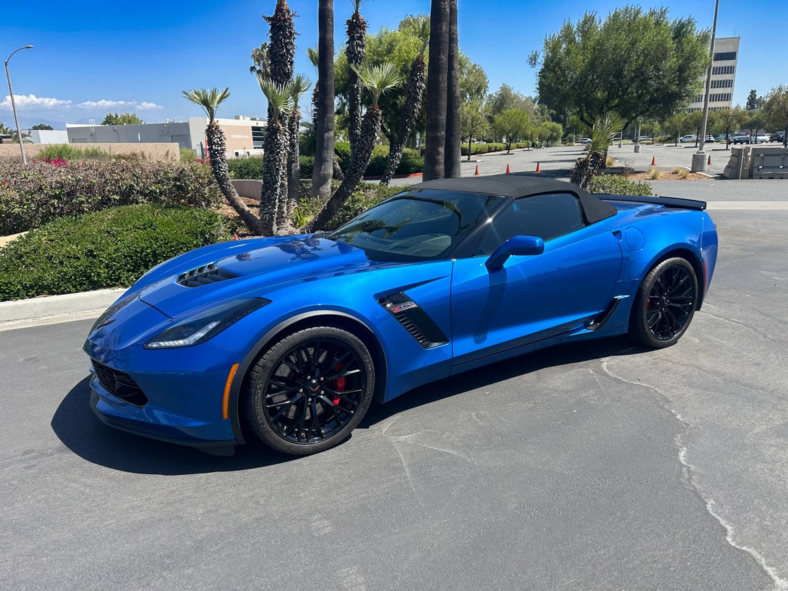 2016 Blue Corvette Z06 Convertible 7816