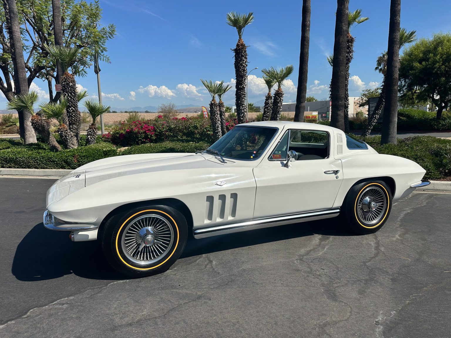 BaT 1965 White Corvette Big Tank 350 Hp AC 8110