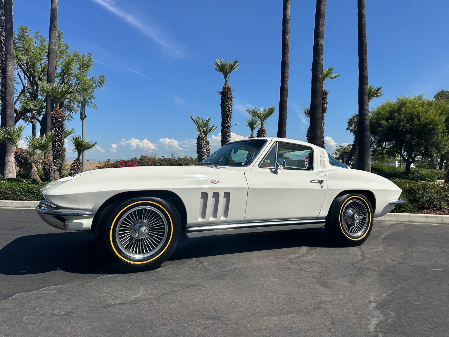 BaT 1965 White Corvette Big Tank 350 Hp AC 8111