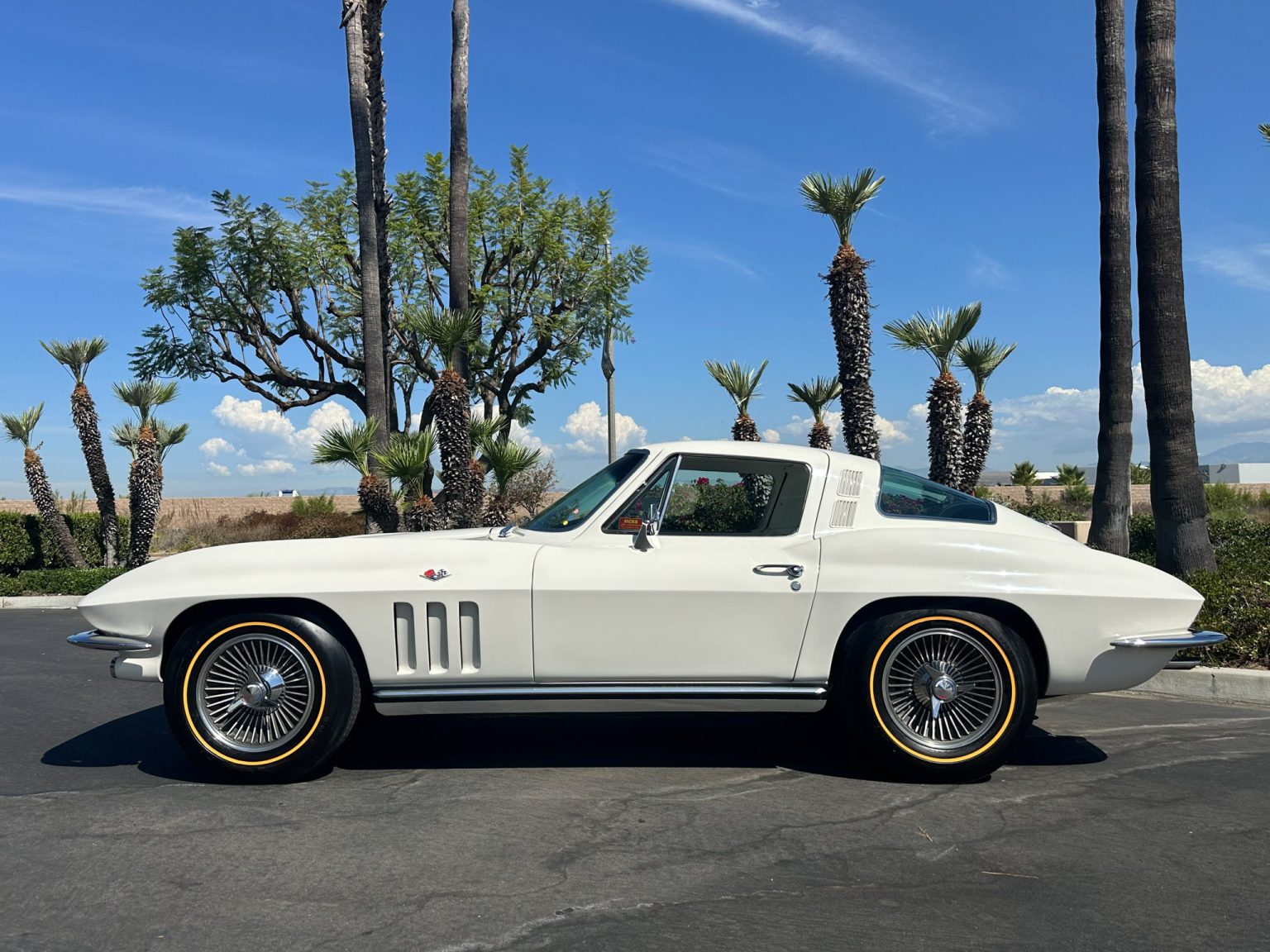 BaT 1965 White Corvette Big Tank 350 Hp AC 8113