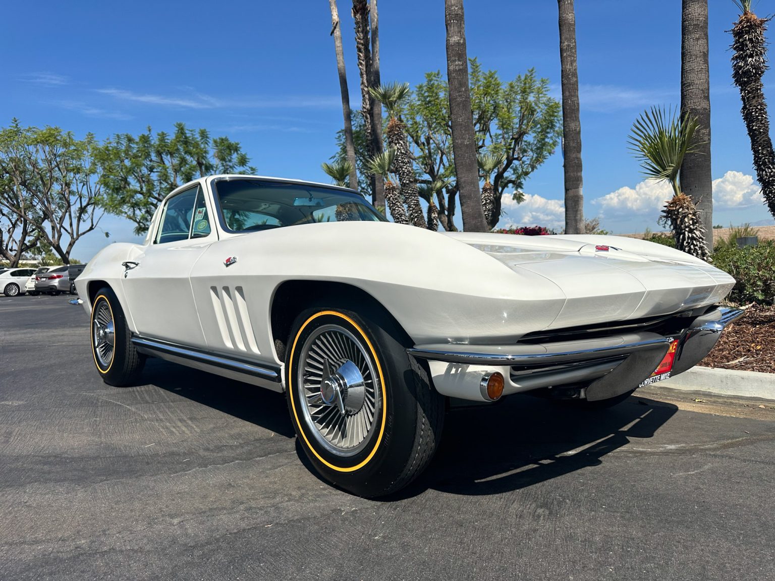 BaT 1965 White Corvette Big Tank 350 Hp AC 8119