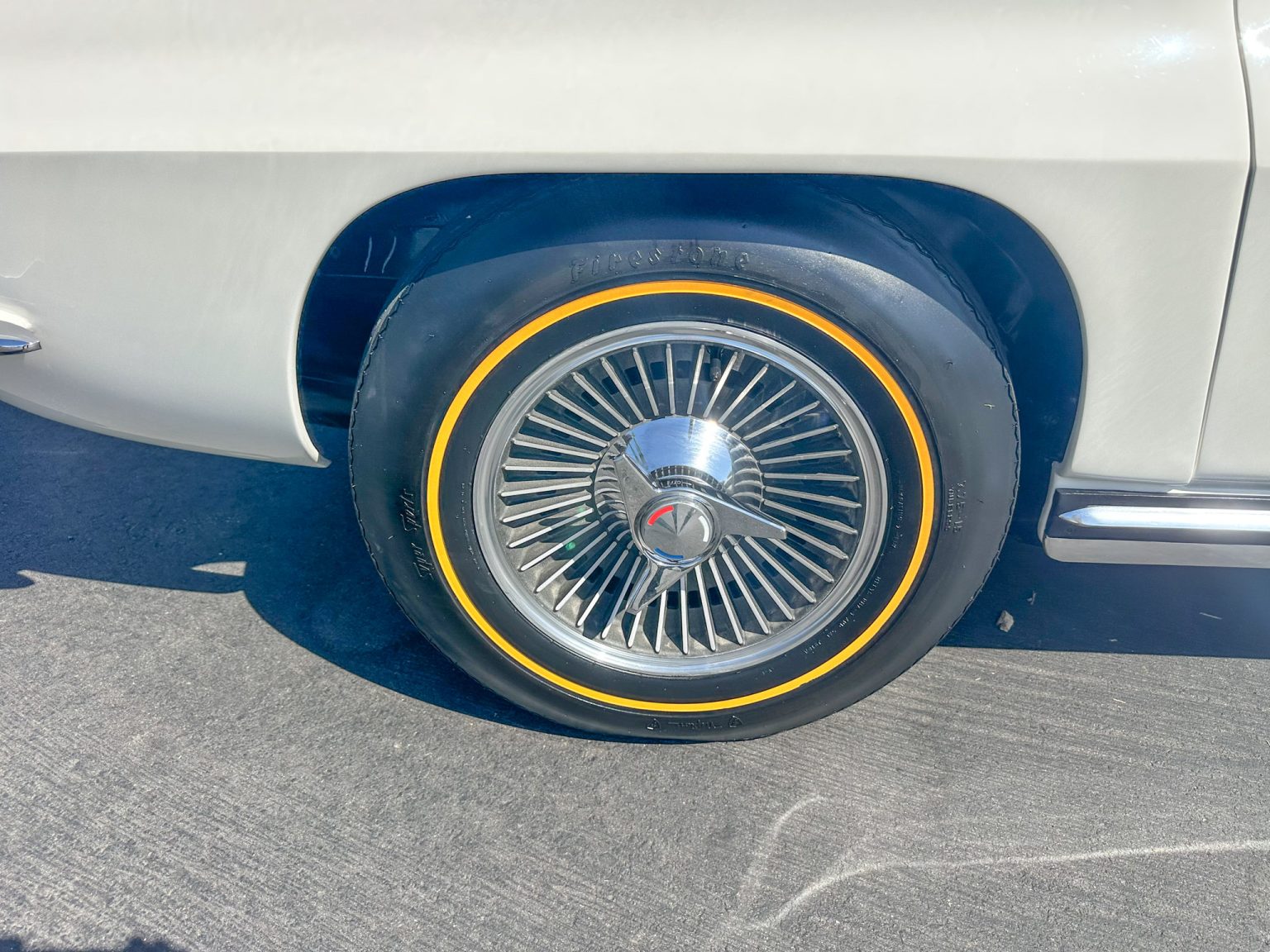 BaT 1965 White Corvette Big Tank 350 Hp AC 8122