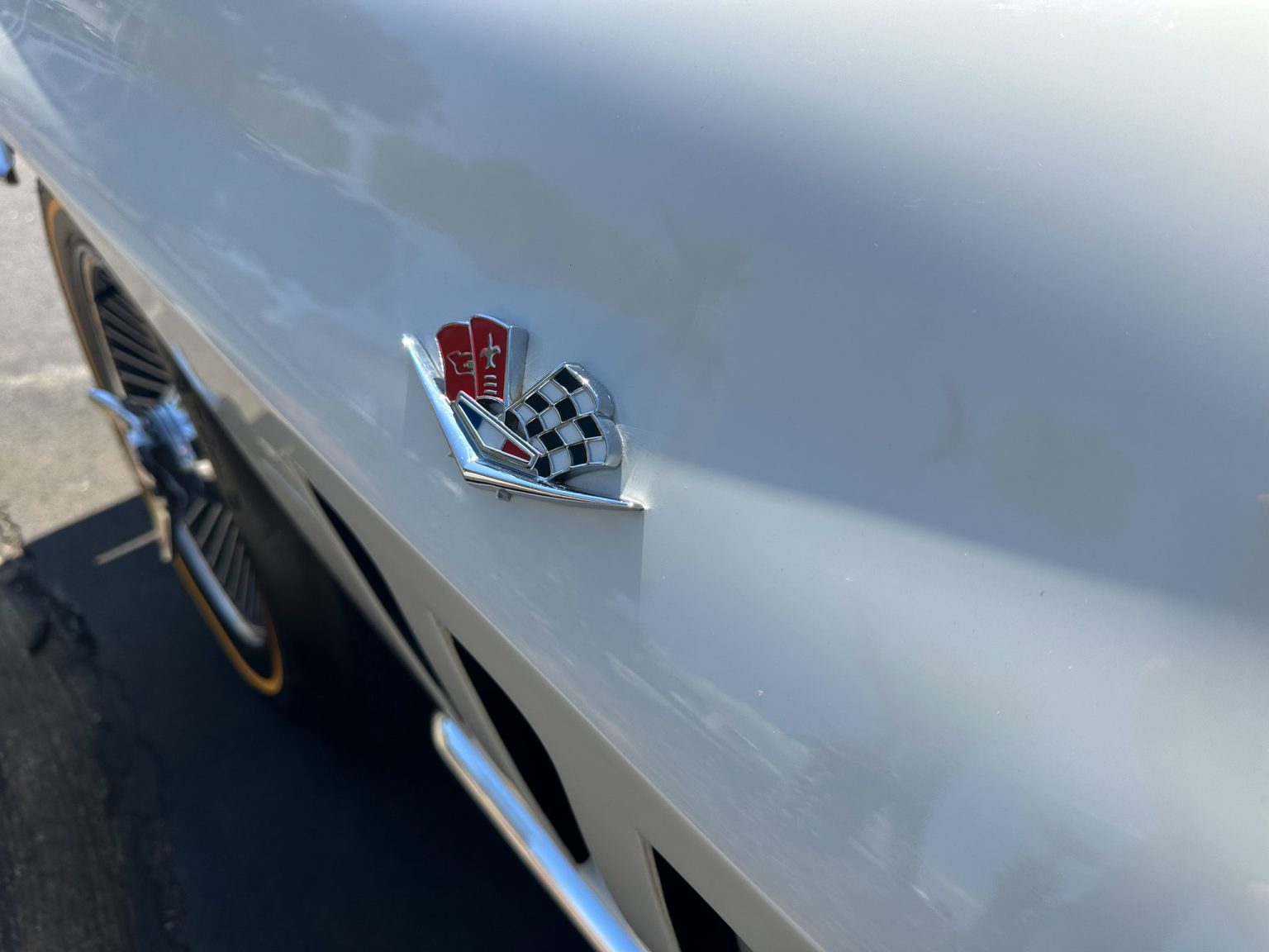 BaT 1965 White Corvette Big Tank 350 Hp AC 8132