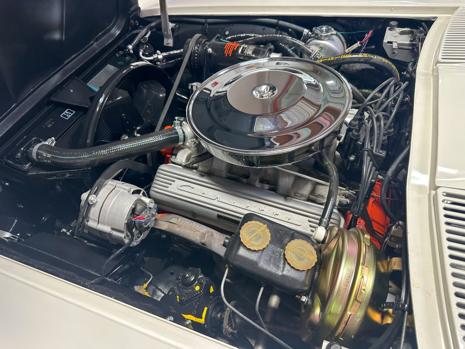 BaT 1965 White Corvette Big Tank 350 Hp AC 8158