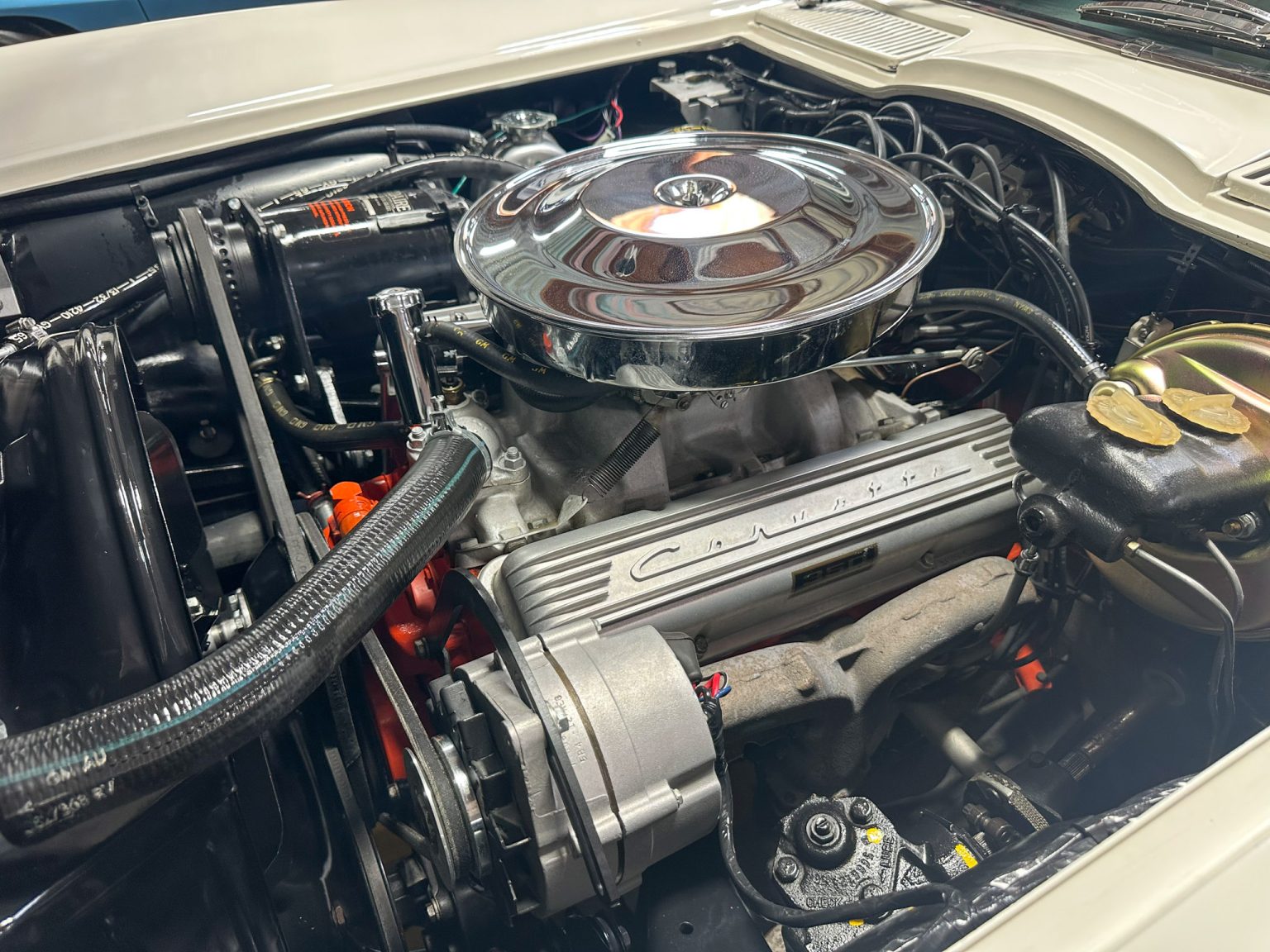 BaT 1965 White Corvette Big Tank 350 Hp AC 8160