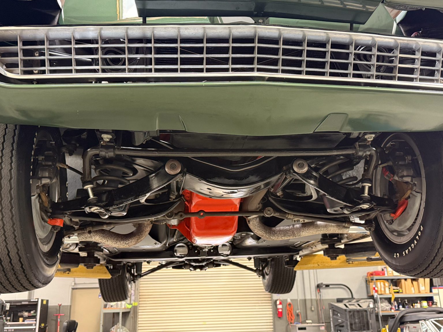 BaT 1967 Green L71 Corvette COupe Undercarriage 3531