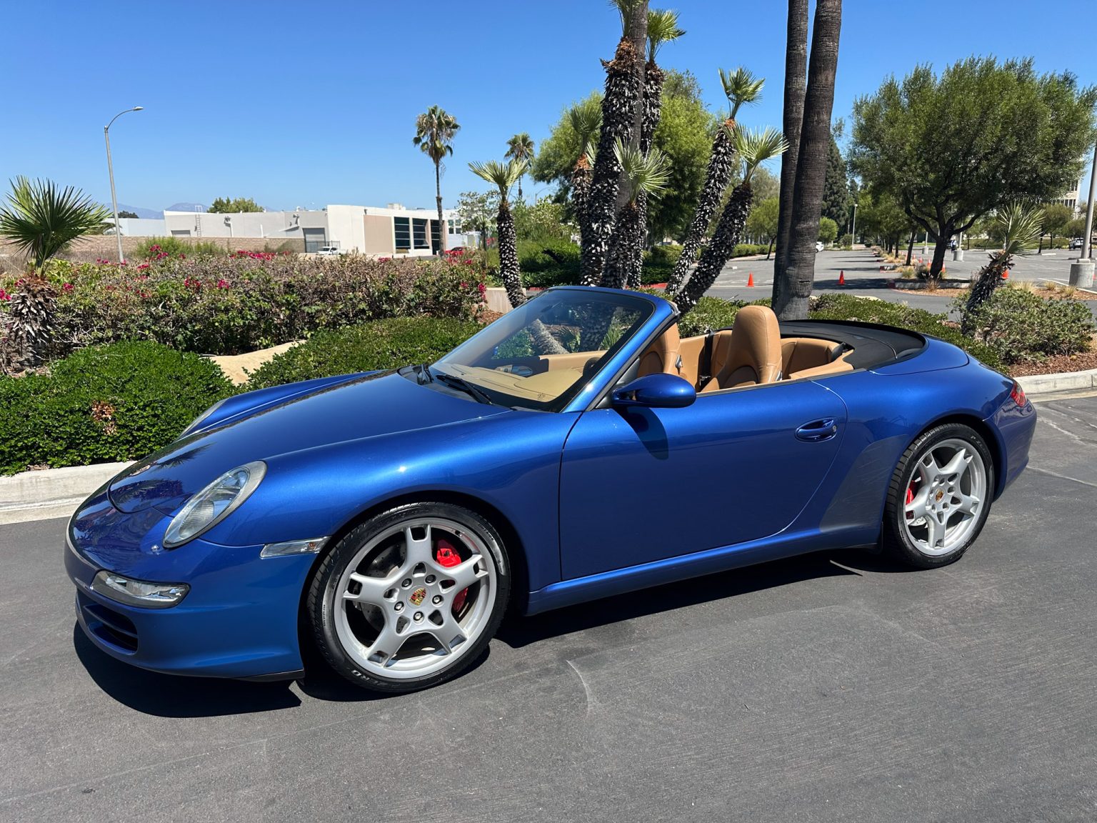 BaT 2006 Blue Porsche 911 Cabriolet 7911