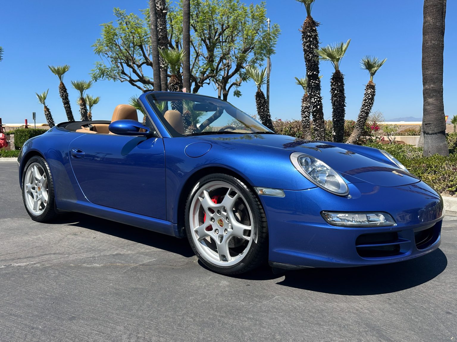 BaT 2006 Blue Porsche 911 Cabriolet 7919