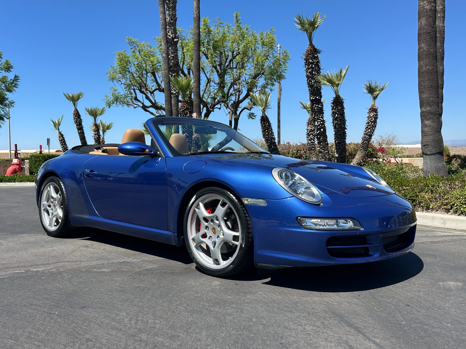 BaT 2006 Blue Porsche 911 Cabriolet 7920