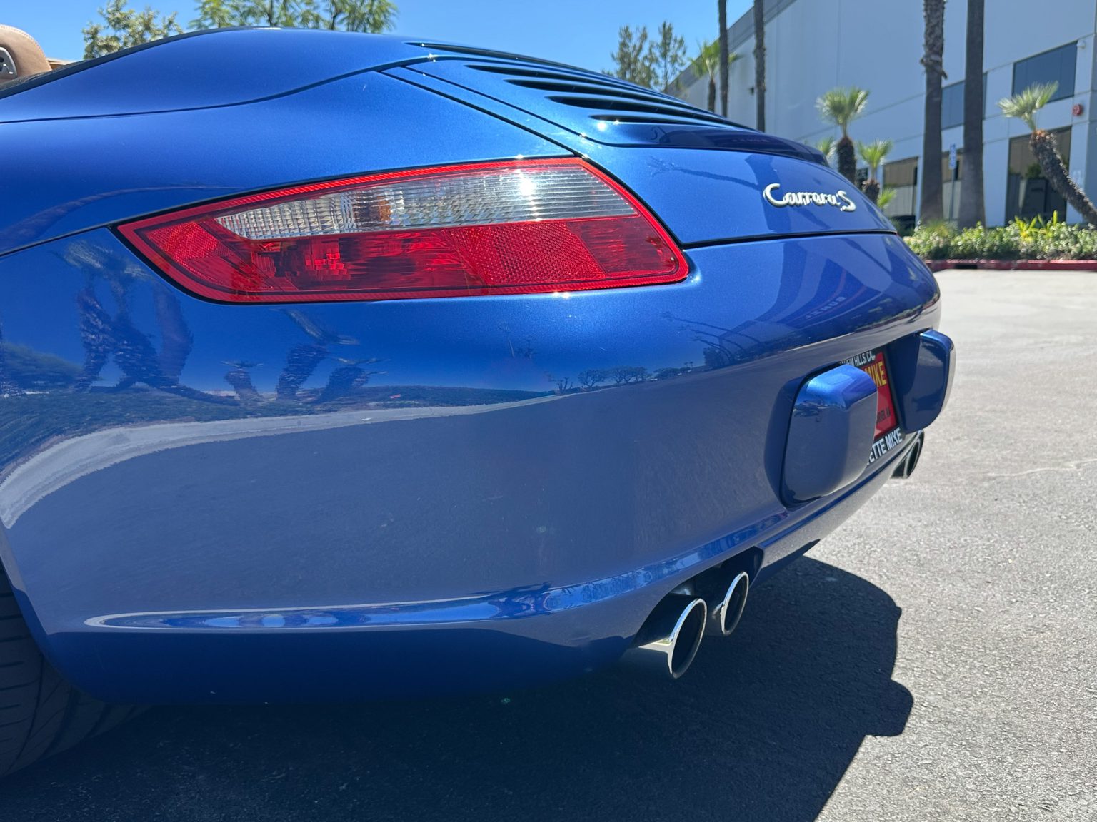 BaT 2006 Blue Porsche 911 Cabriolet 7926