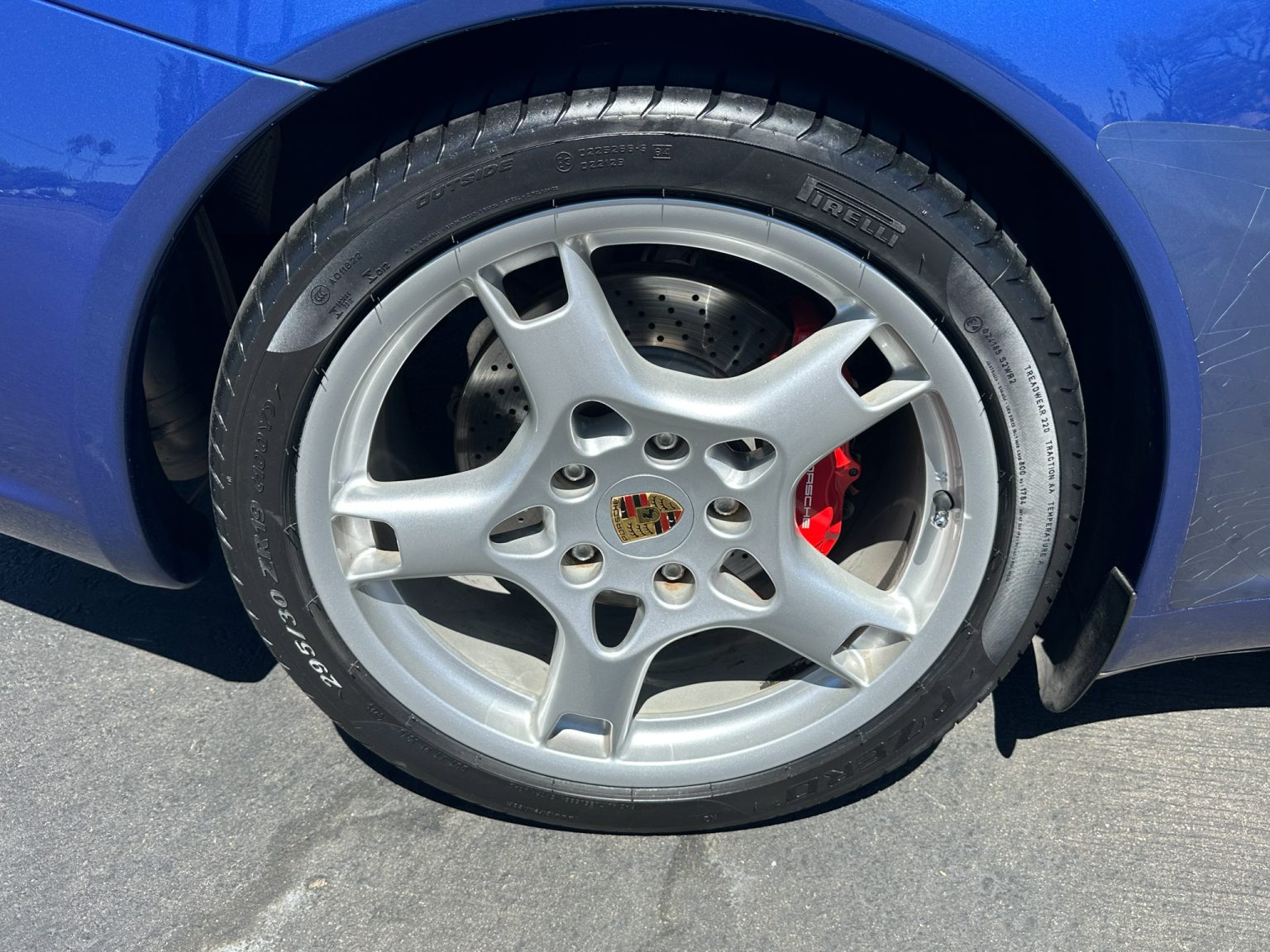 BaT 2006 Blue Porsche 911 Cabriolet 7930