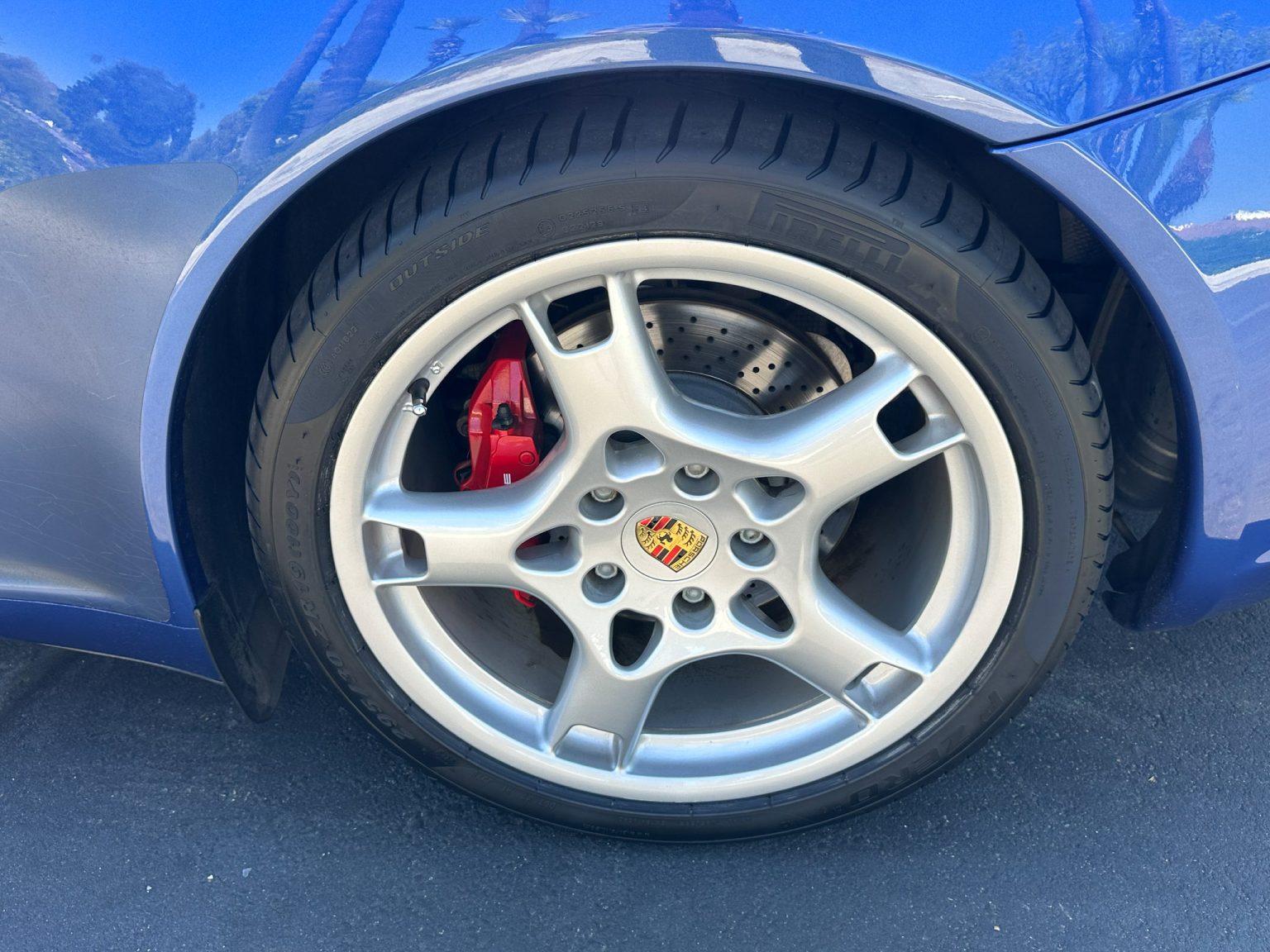 BaT 2006 Blue Porsche 911 Cabriolet 7931