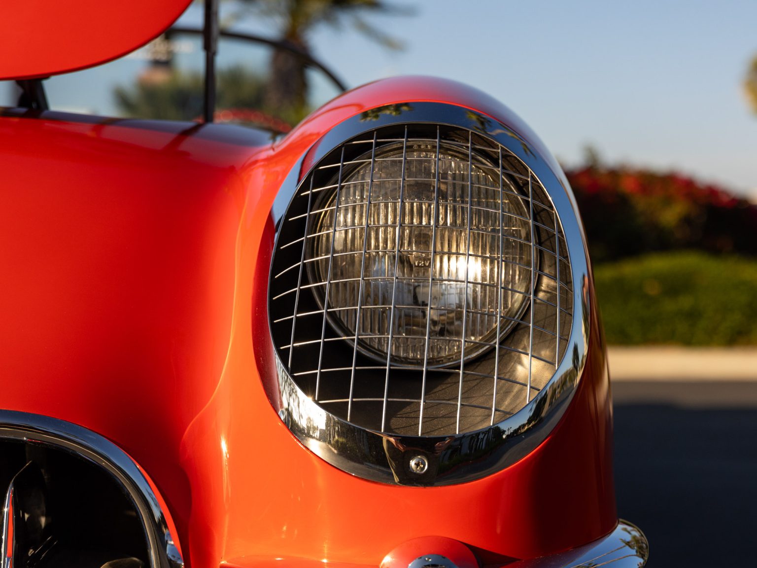 BaT 1955 Red Corvette 118