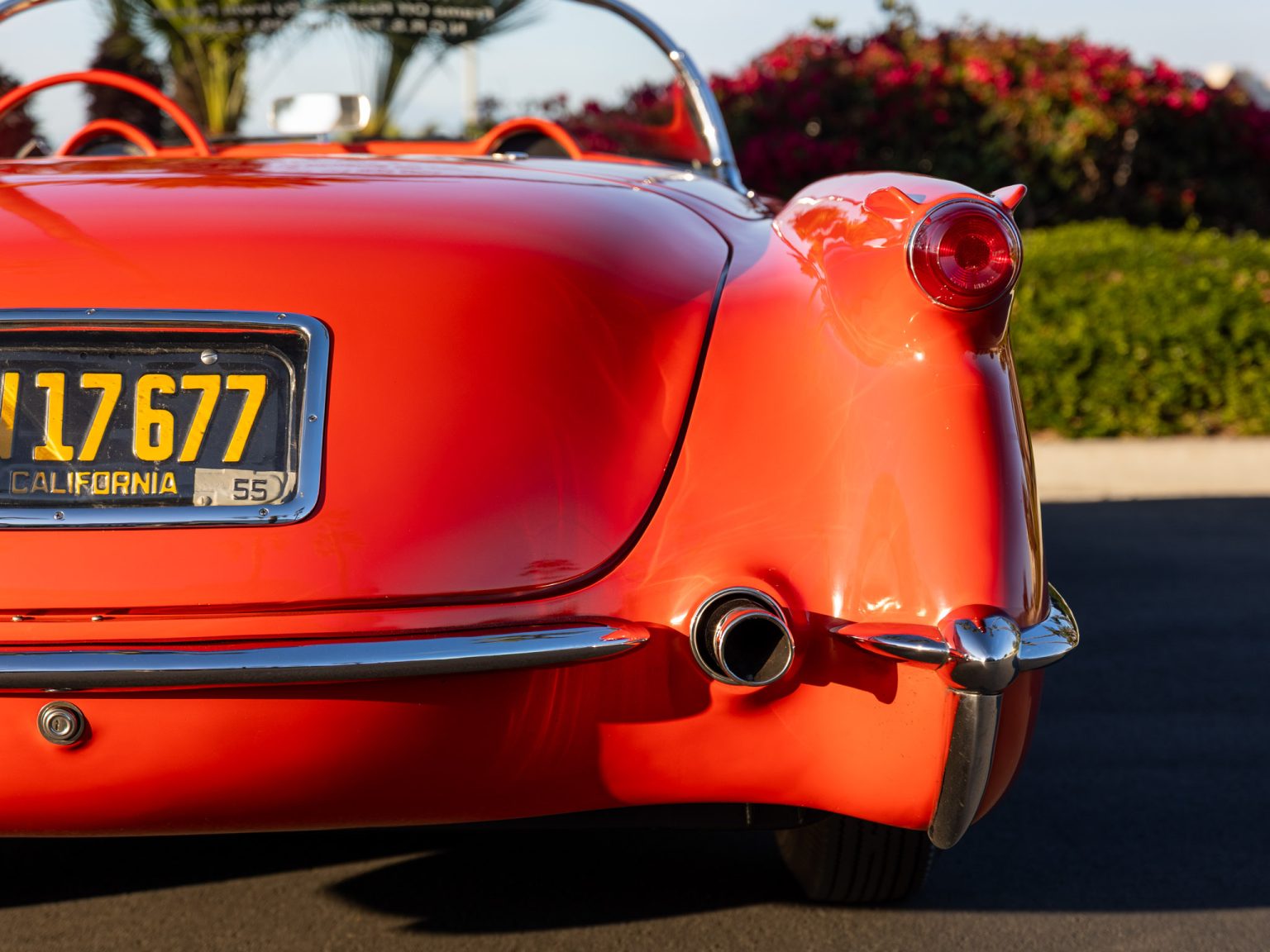 BaT 1955 Red Corvette 127
