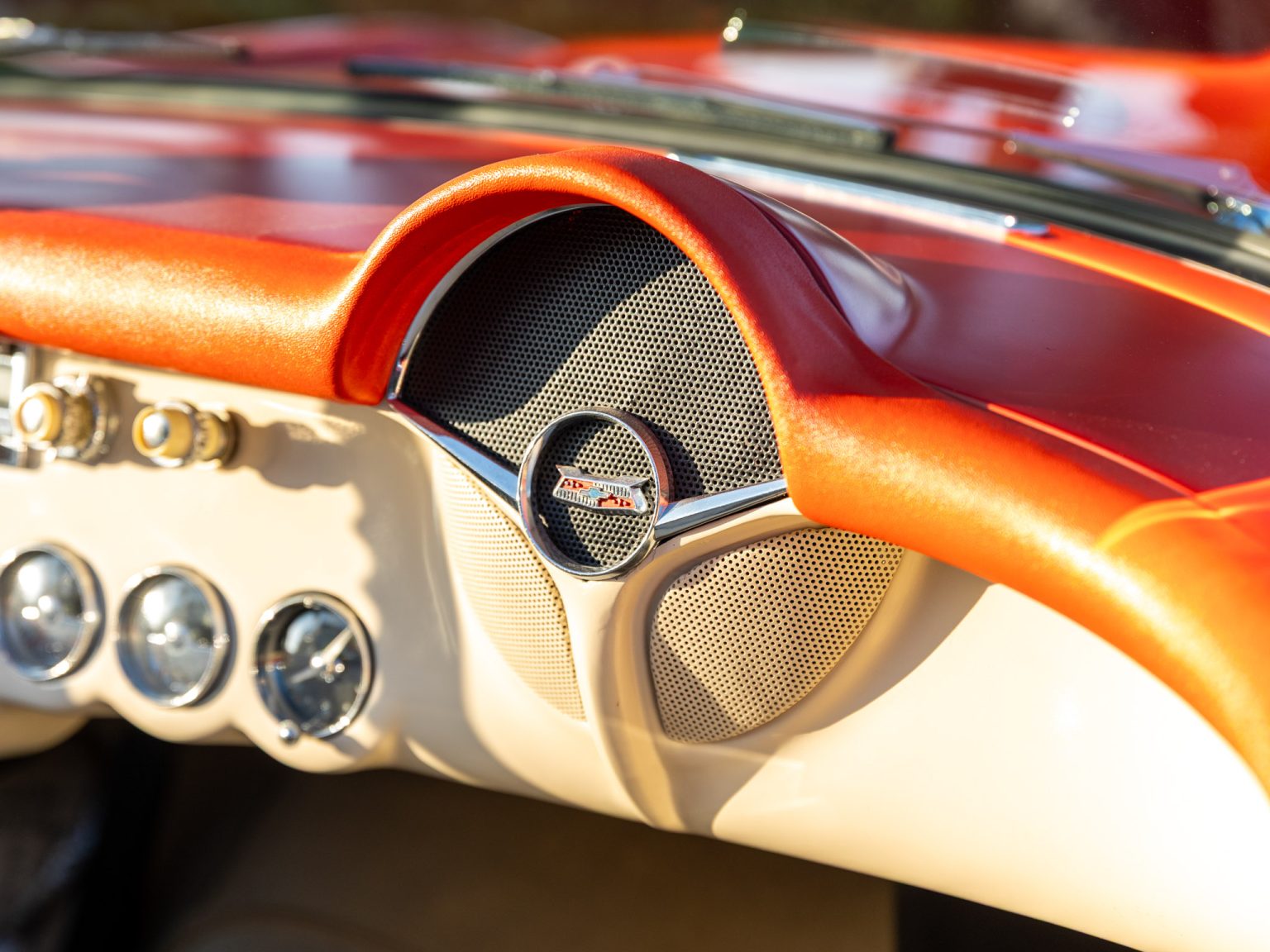 BaT 1955 Red Corvette 145