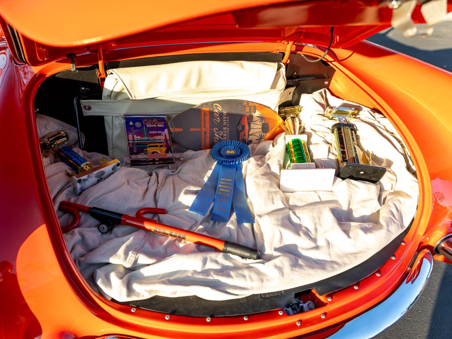 BaT 1955 Red Corvette 147