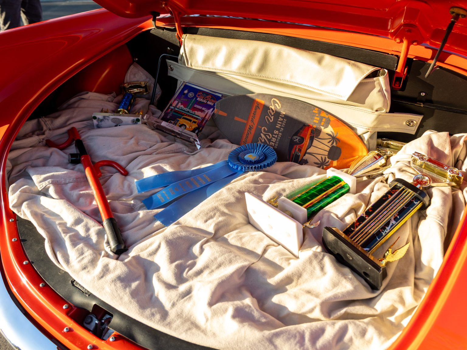 BaT 1955 Red Corvette 148