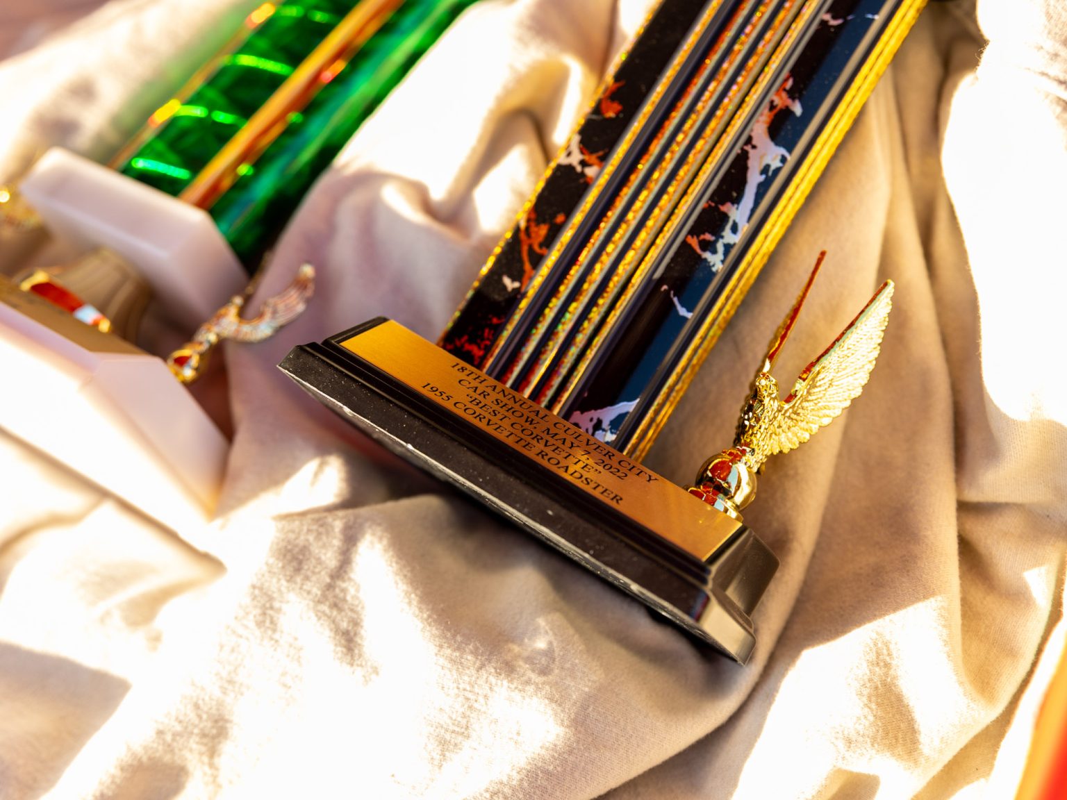 BaT 1955 Red Corvette 153