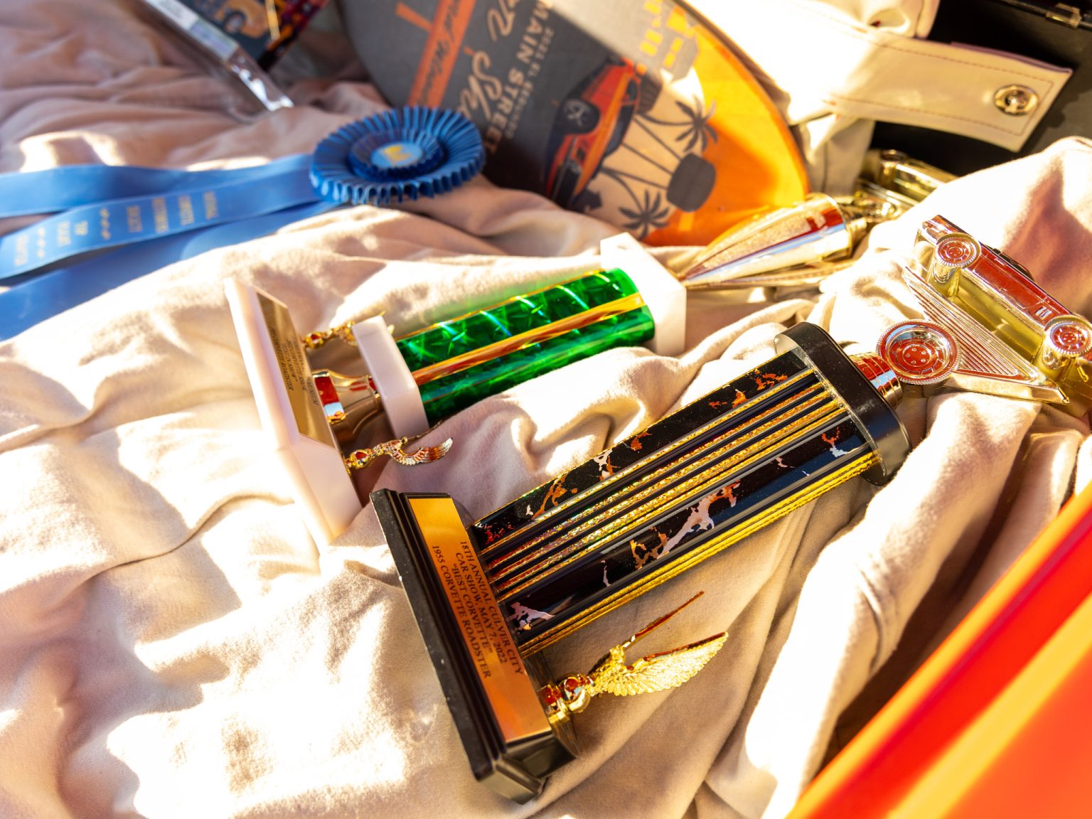 BaT 1955 Red Corvette 154